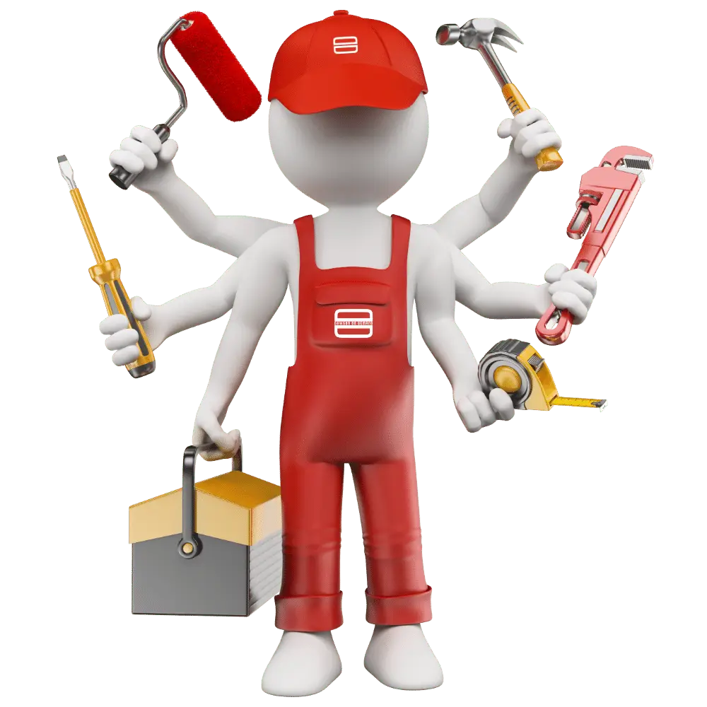 Mascot with Logo on Apparel - No Background